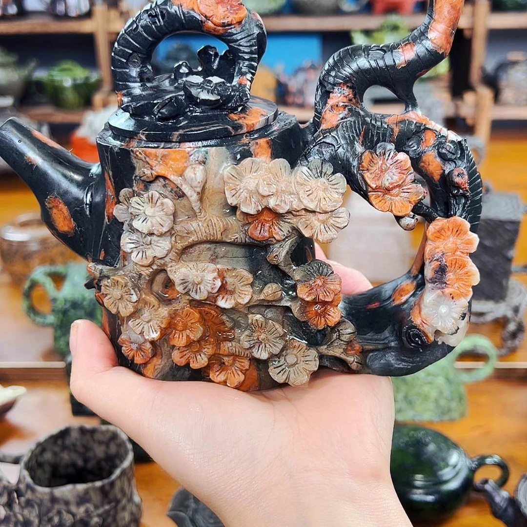 茶空间天然石料梅花玉玉*