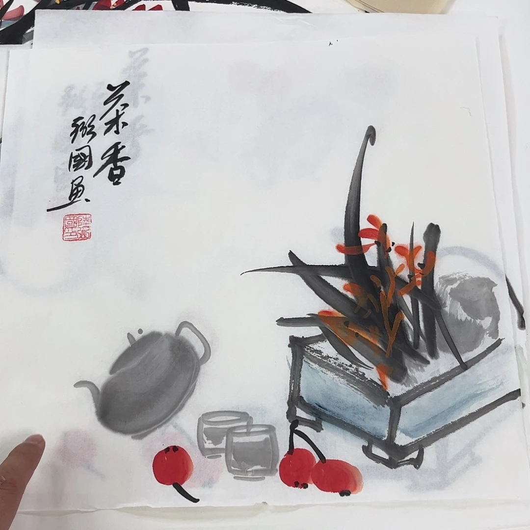 国画国画作品宣纸纯手绘