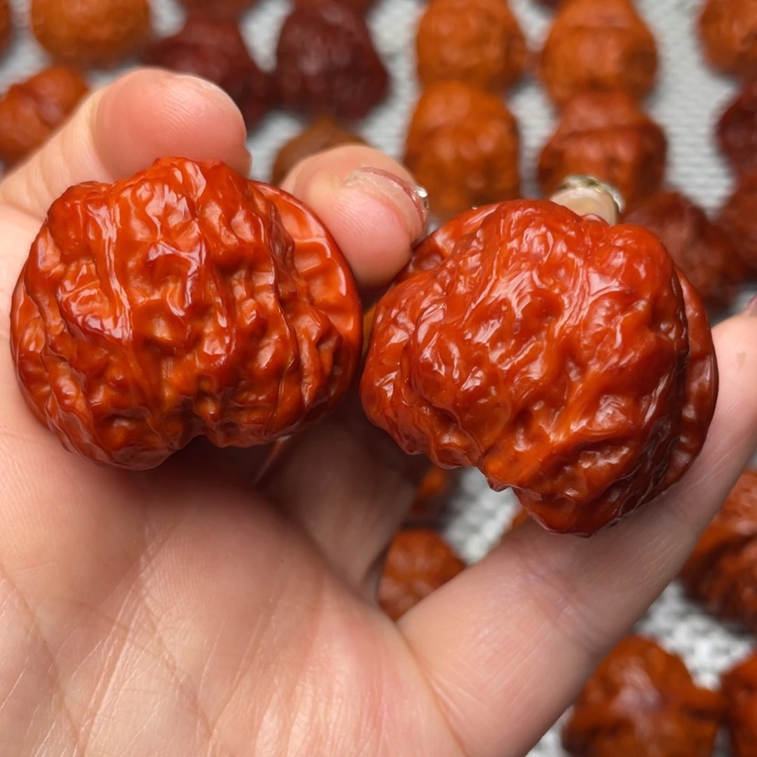 桃核吊坠文玩核桃 手把件 蛤蟆头 36