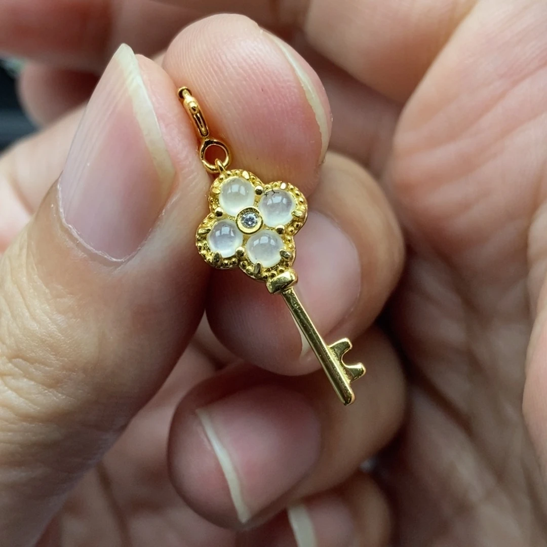 翡翠银S925镶嵌颈饰