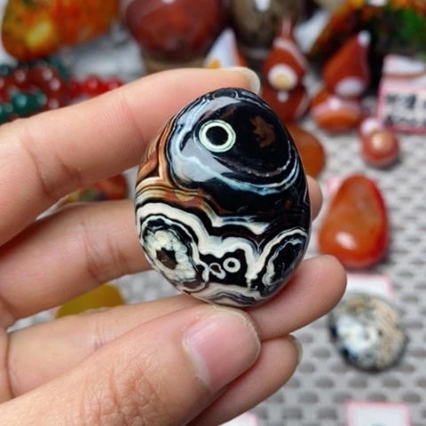 未镶嵌玛瑙/玉髓珠宝奇石一*打孔不退不换