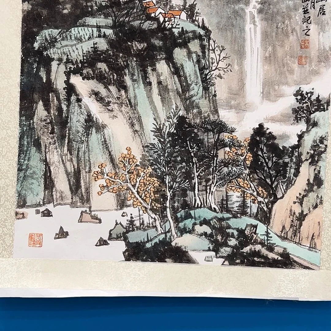 国画朱大明老师展览原作
