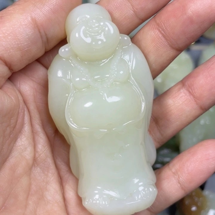 和田玉未镶嵌挂件