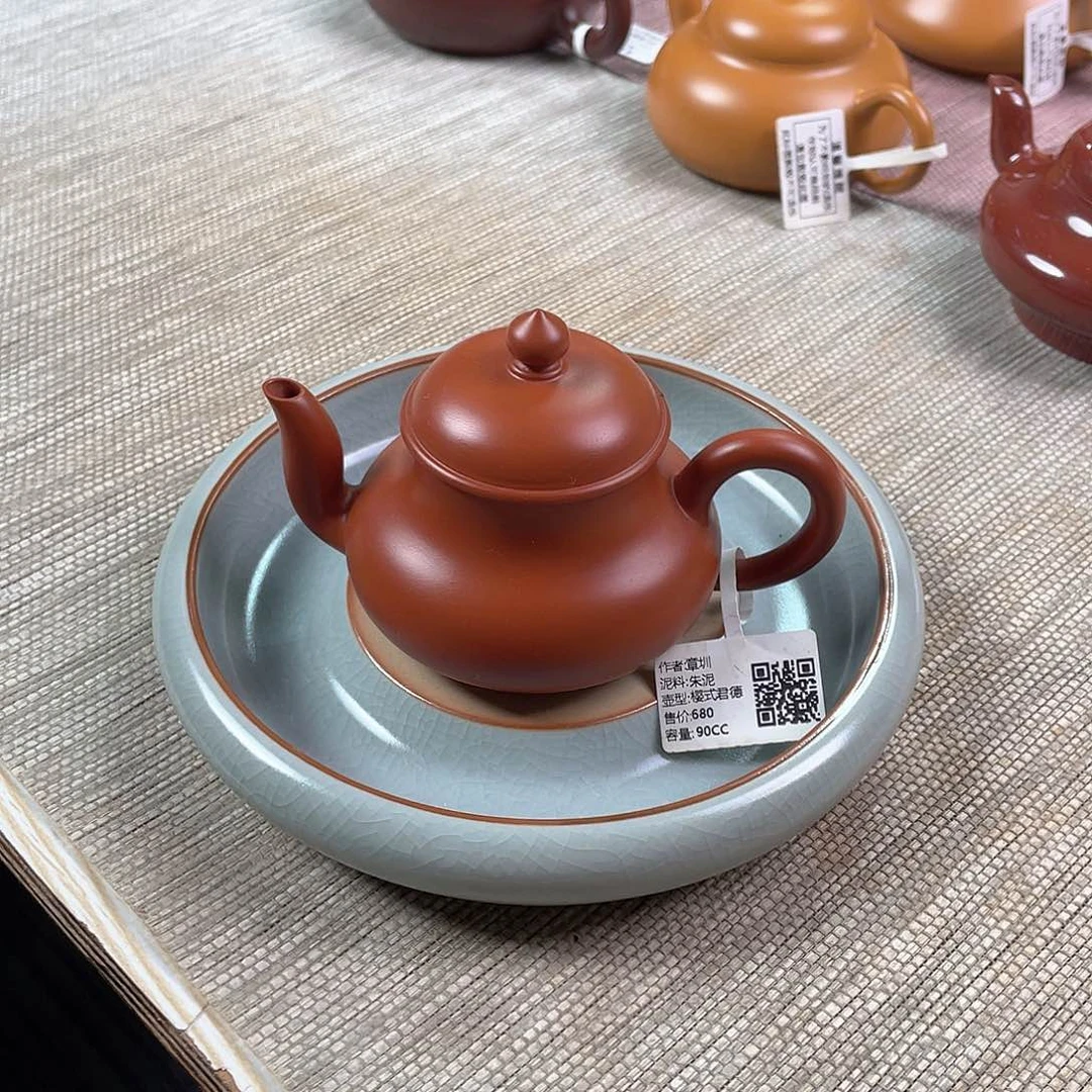 泥塑潮州全手工手拉壶