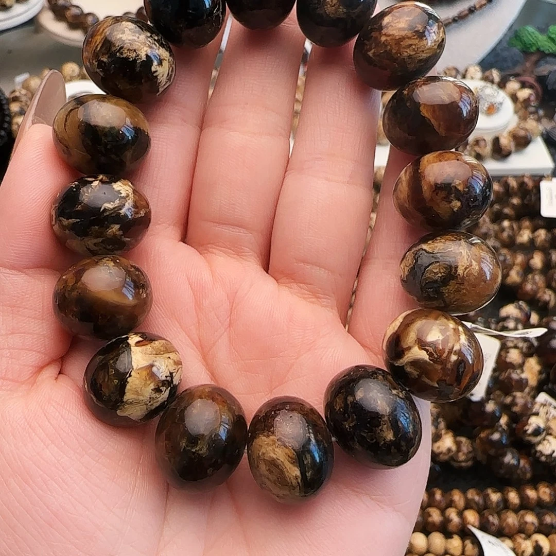 一***顺琥珀未镶嵌手链抚顺琥珀