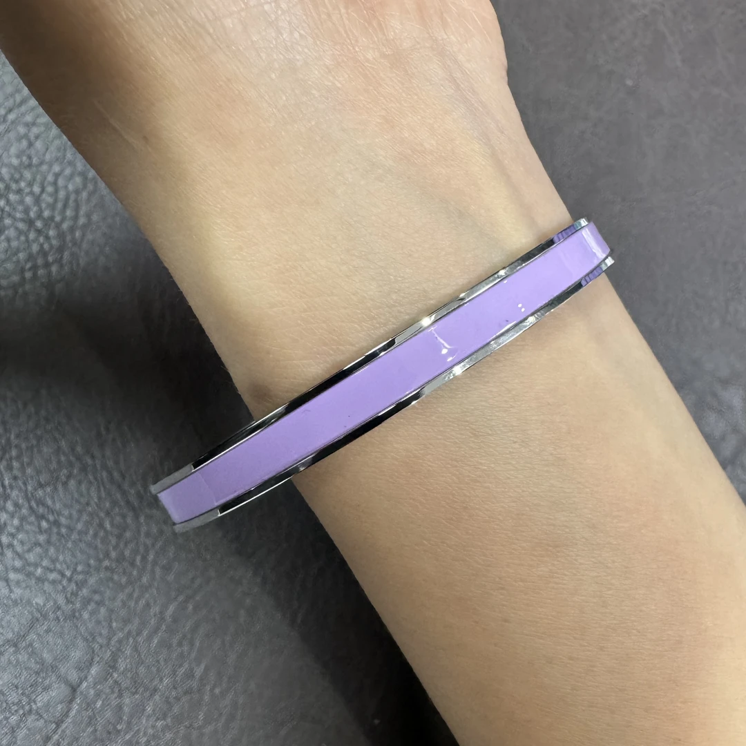 钛钢珐琅手链 H家轻奢