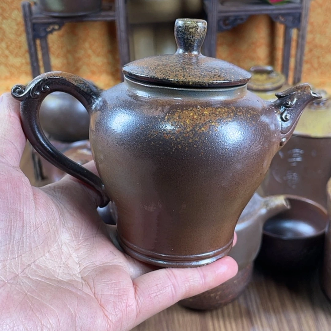 【闪购商品】柴烧茶壶容量260毫升左右微瑕