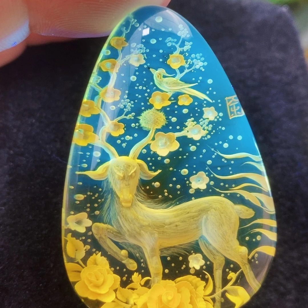 【闪购商品】金珀吊坠(不含链)未镶嵌