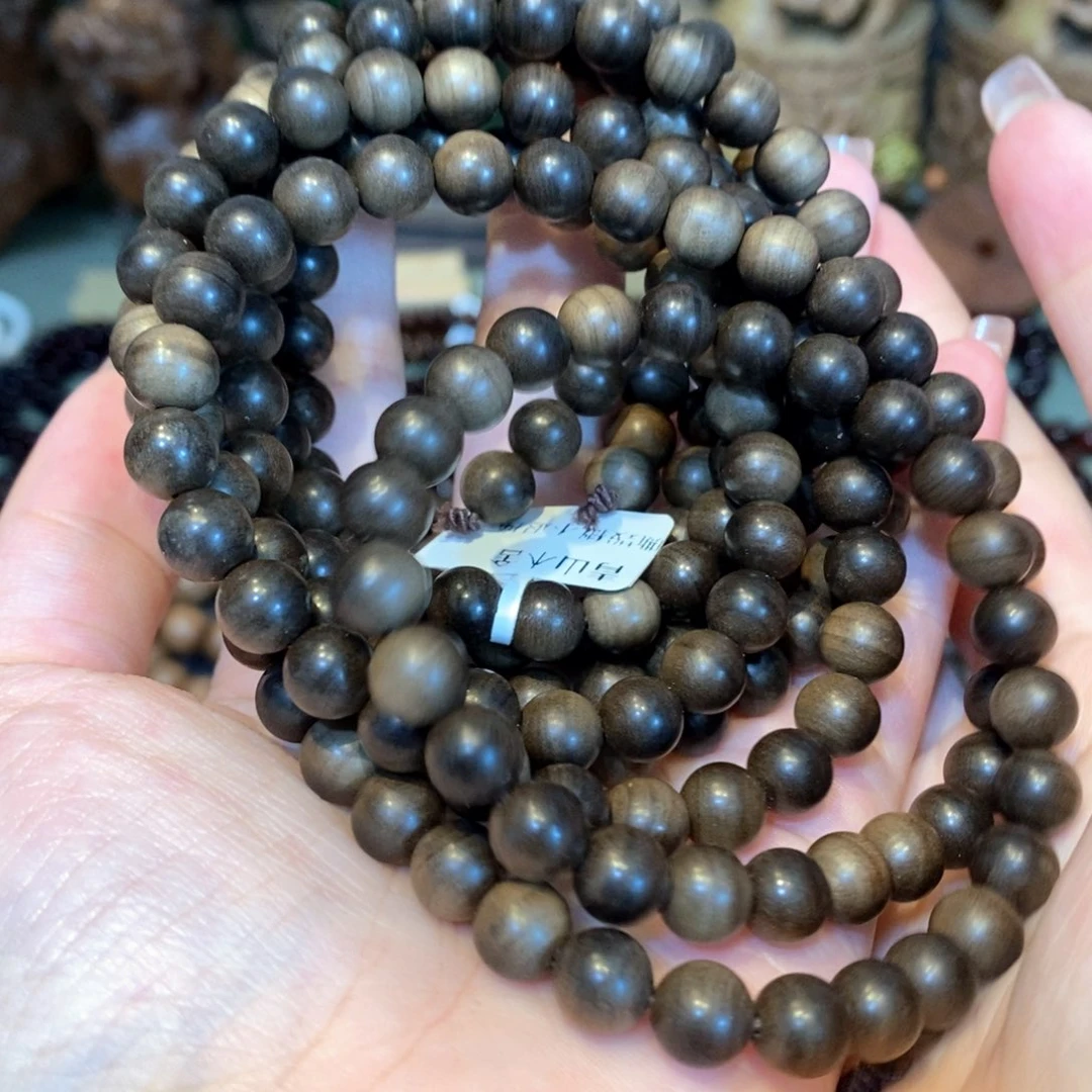 檀香木手串/手链0.8阴沉横纹559