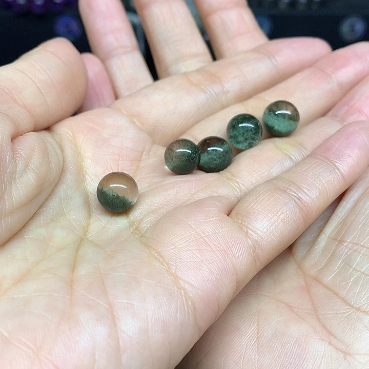 水晶单珠打孔未镶嵌萌*儿