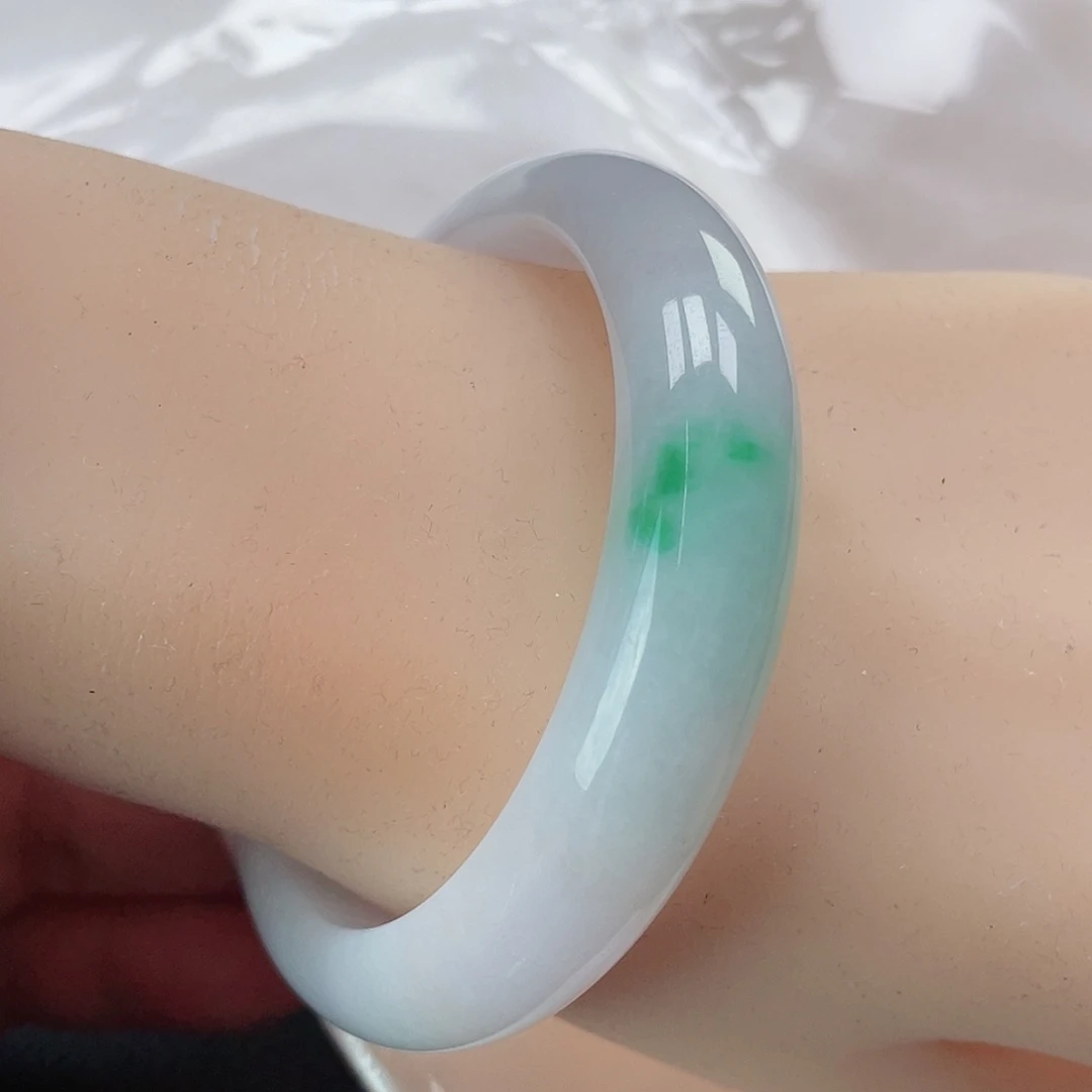 翡翠手镯未镶嵌缅甸翡翠手镯54圈