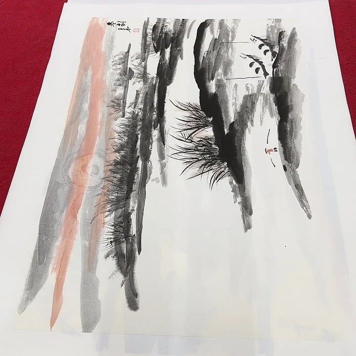 国画花鸟的翅膀是由两只鸟