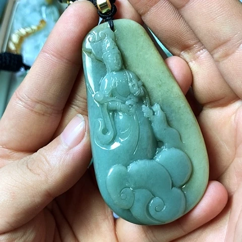 颈饰未镶嵌翡翠福豆豆珠宝翡翠颈饰