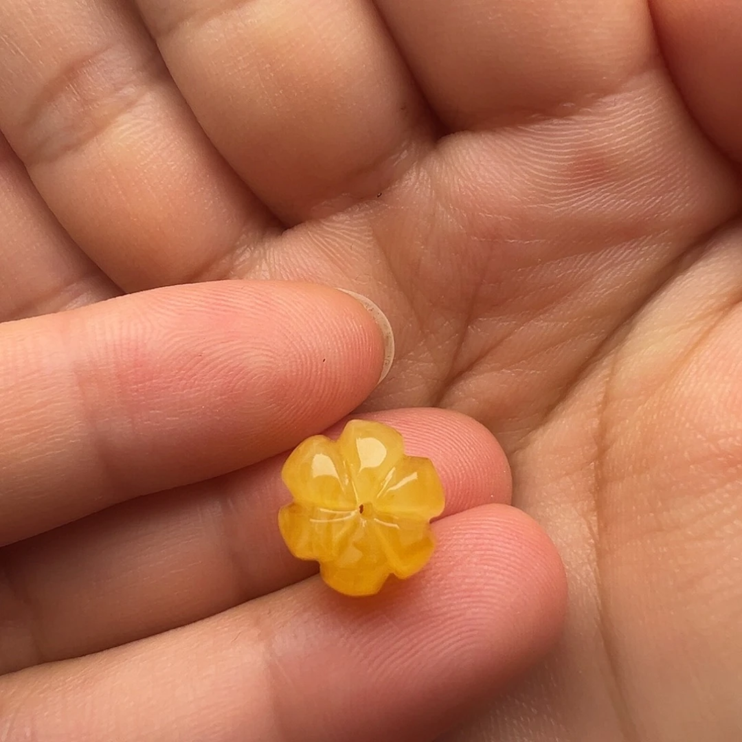 蜜蜡未镶嵌颈饰南瓜珠