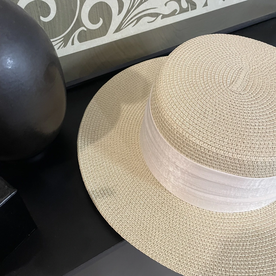 【大眼刘lia】度假感平沿草帽