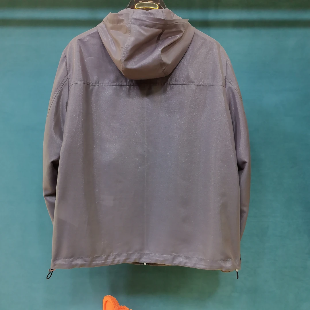 官方款号 [L1076] 25年春夏新款奢品男士透气防晒夹克连帽外套