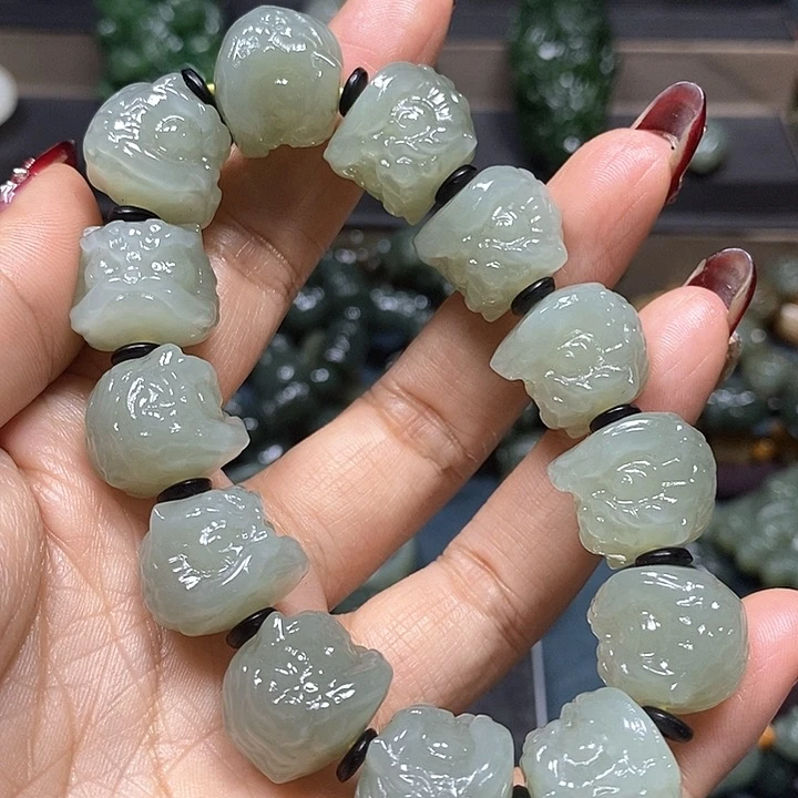 和田玉手串未镶嵌