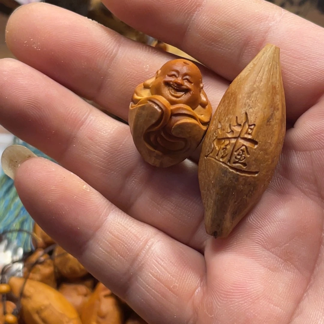 橄榄核手串/手链瑕疵处理核395