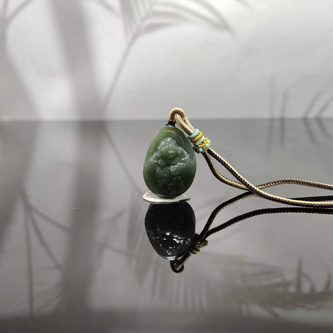 N和田玉佛公吊坠0908