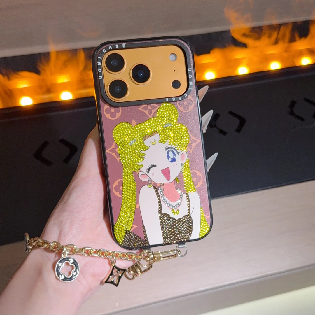 【手工点钻】Uomi罗意风点钻美少女手机保护壳适用iPhone17prom