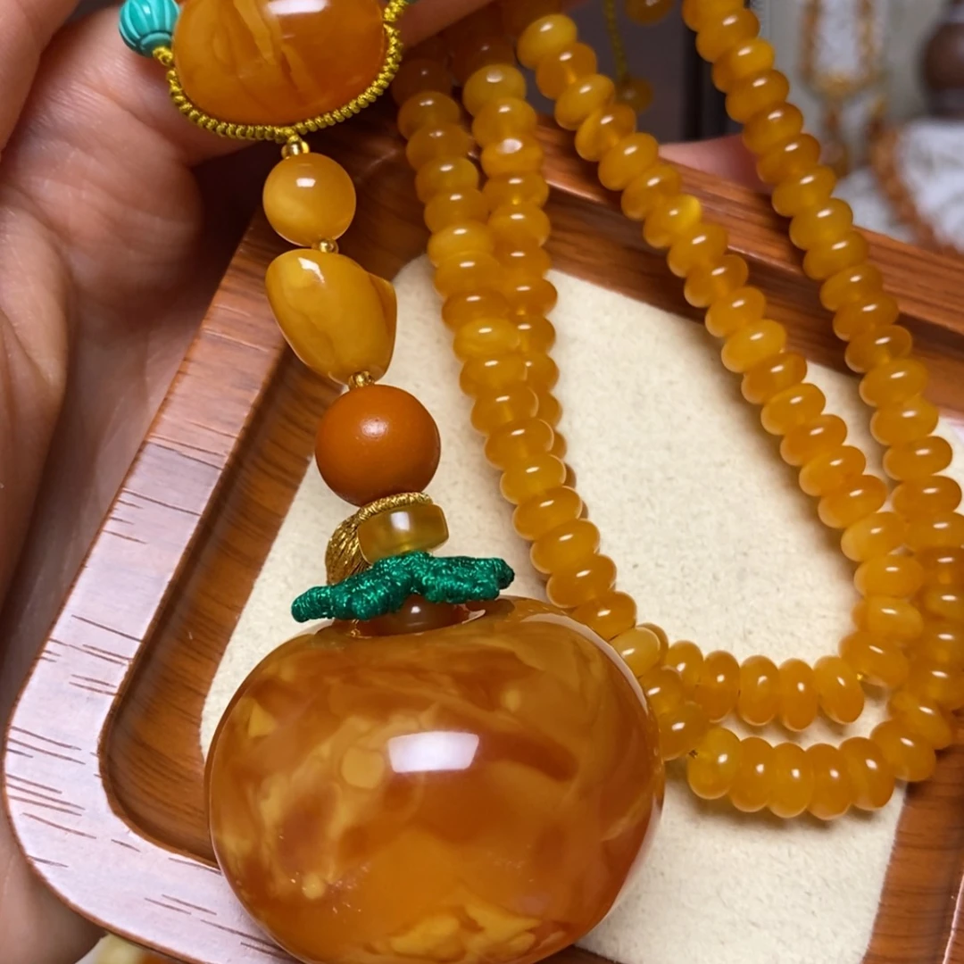 【闪购商品】蜜蜡颈饰未镶嵌项链