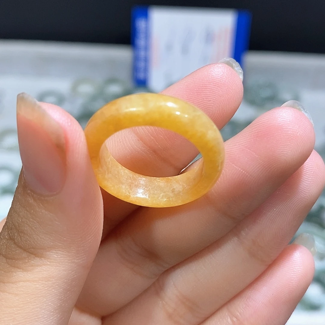 翡翠戒指未镶嵌圈口15.16
