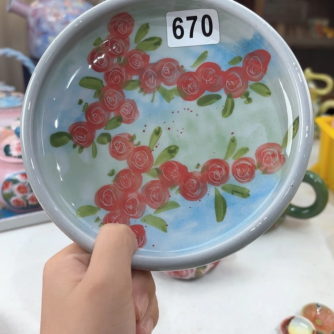 景德镇手绘高温釉下彩陶瓷茶具