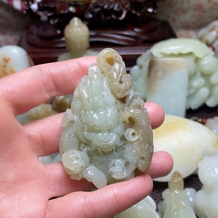 和田玉（糖玉）未镶嵌挂件