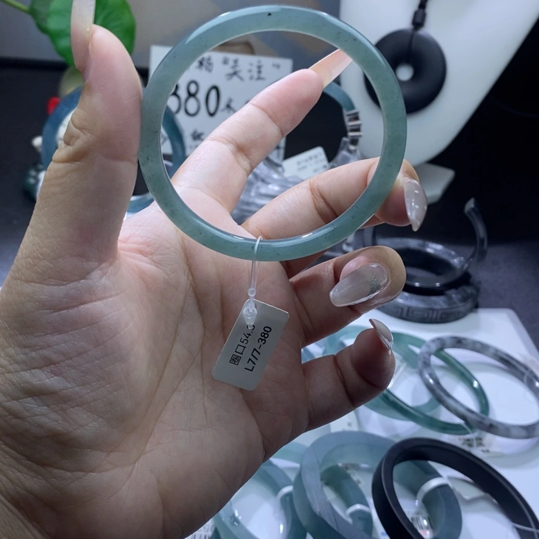 定制翡翠未镶嵌成品买断蓝底飘乌鸡花