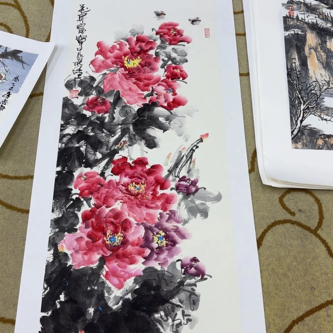 国画鸿*陈广保三尺李欣主播