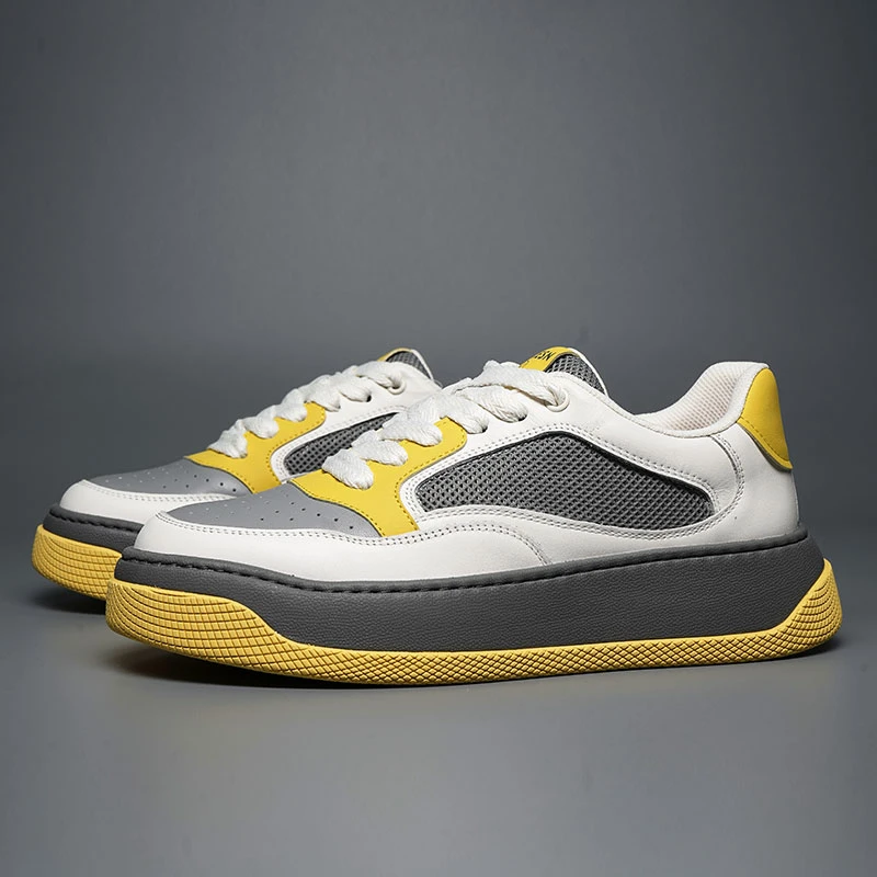 23057-夏季透气百搭网布时尚潮鞋男鞋小白鞋