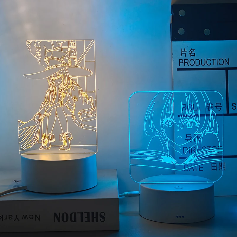 送女朋友闺蜜同桌魔女之旅伊蕾娜灰发灰魔女动漫周边小礼物小夜灯