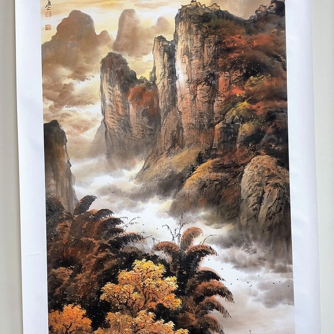 国画周顺良四尺精品佳作