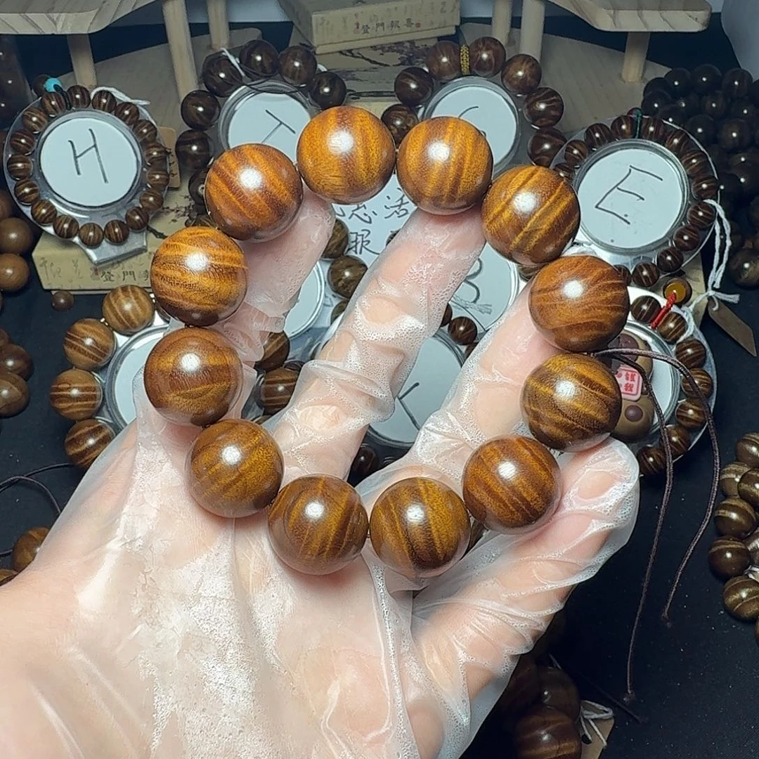 楠木（金丝楠）手串/手链双面满水波