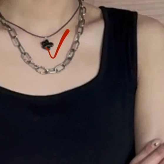 非金属布艺项链 No退！退永黑！歪花项链