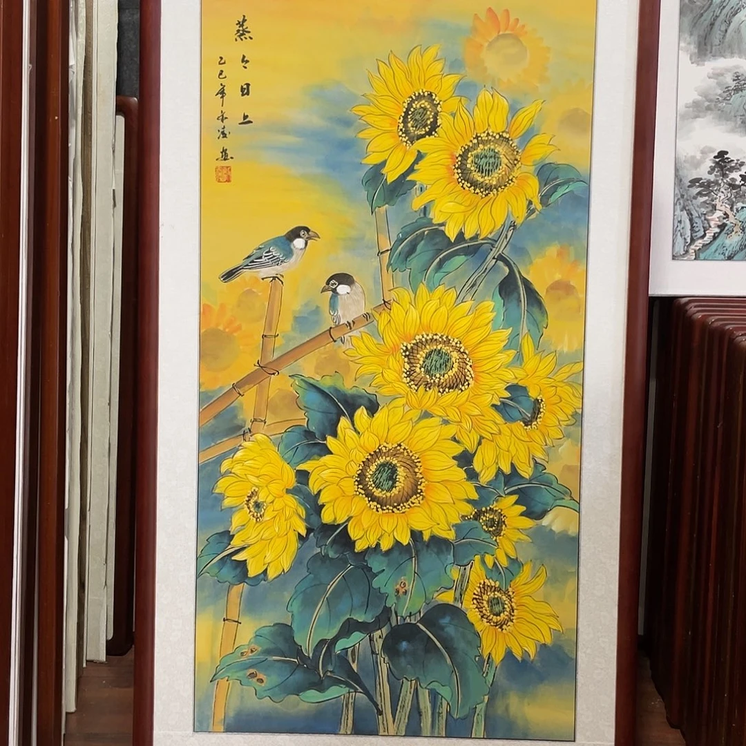 国画带框尺寸63*123厘米
