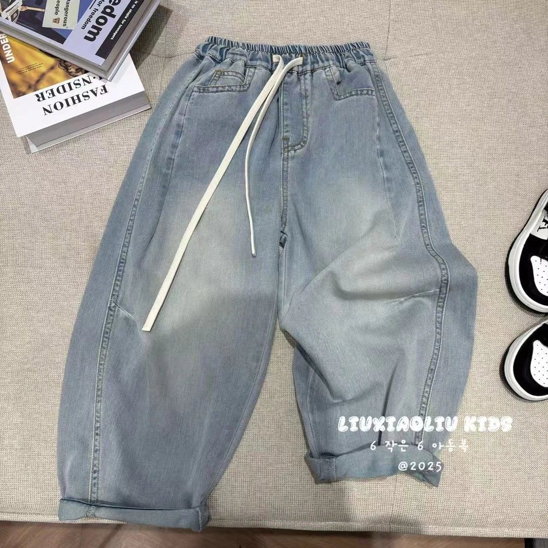 杭州六小六正版BY LIUXIAOLIU夏季儿童牛仔裤 19222