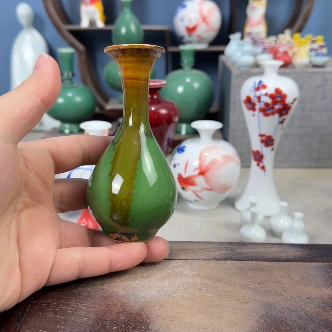 陶瓷手工小花器摆件