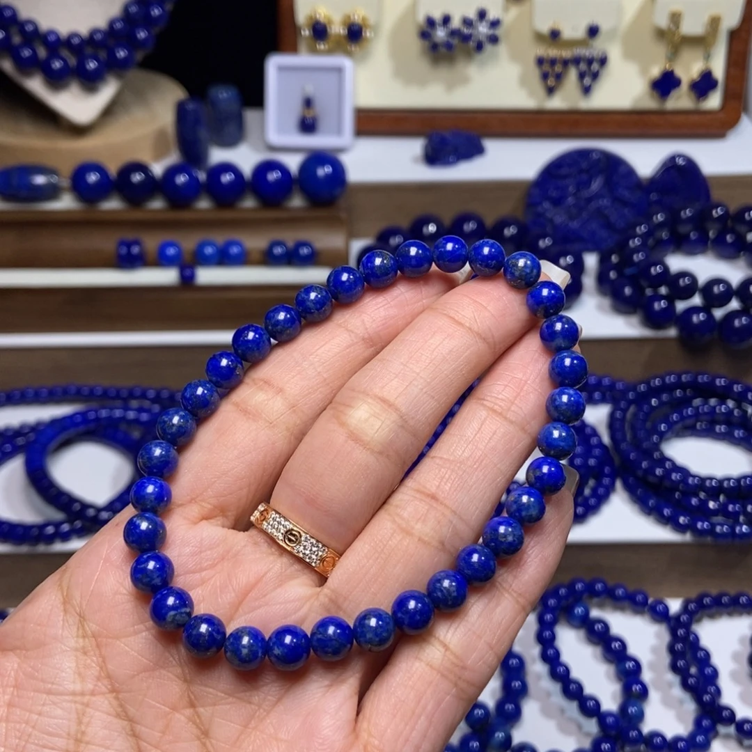 青金石未镶嵌福利手串6mm+