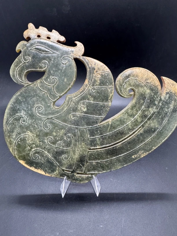 精美石家河玉凤鸟