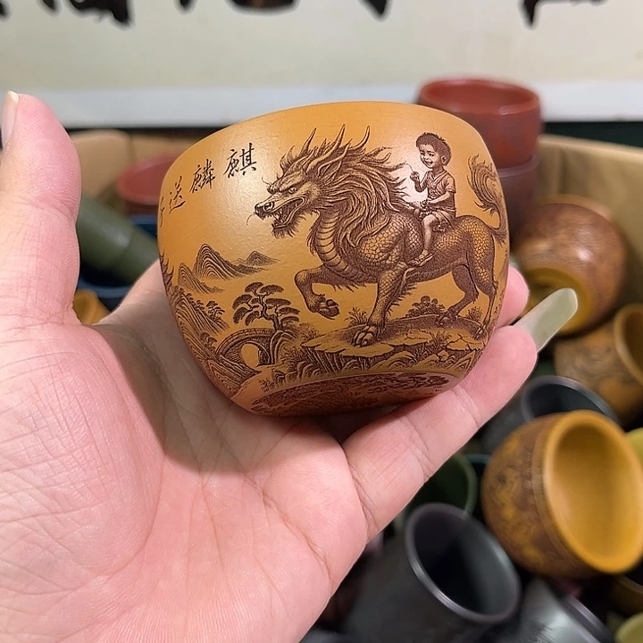 茶杯紫砂全手工紫砂主人杯