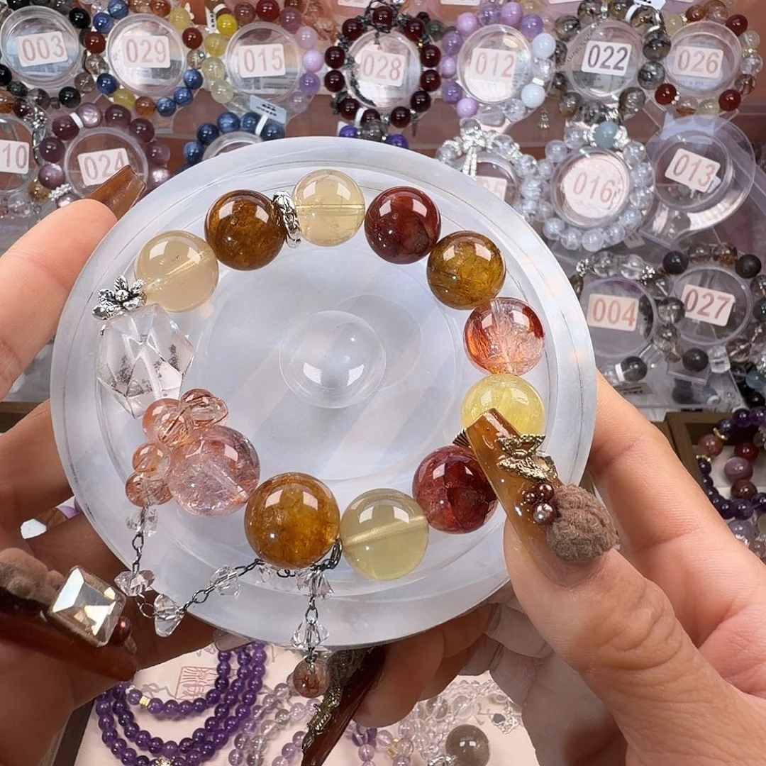 水晶合金手链多宝