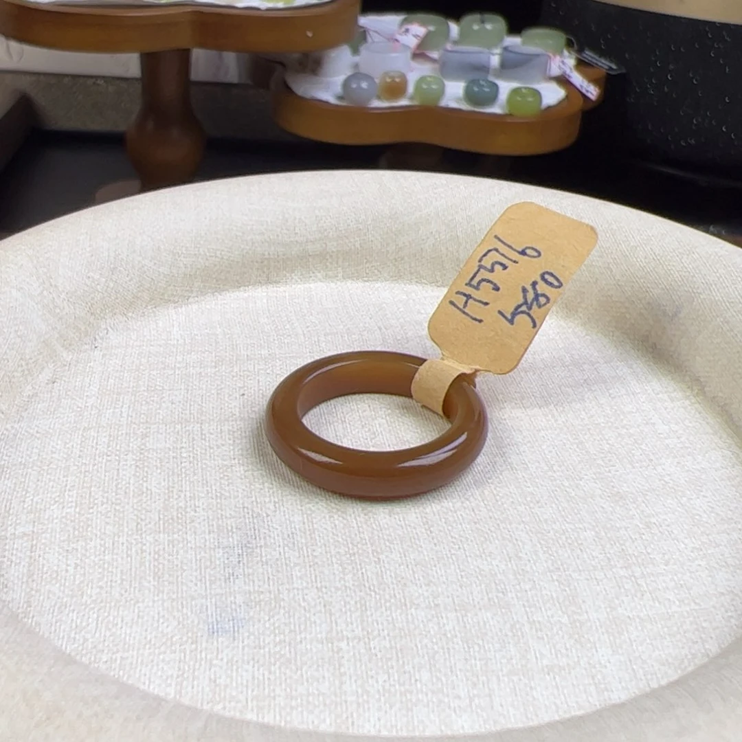 和田玉戒指未镶嵌内径17.1