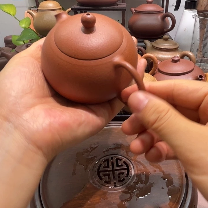 紫砂茶壶香山红泥180cc