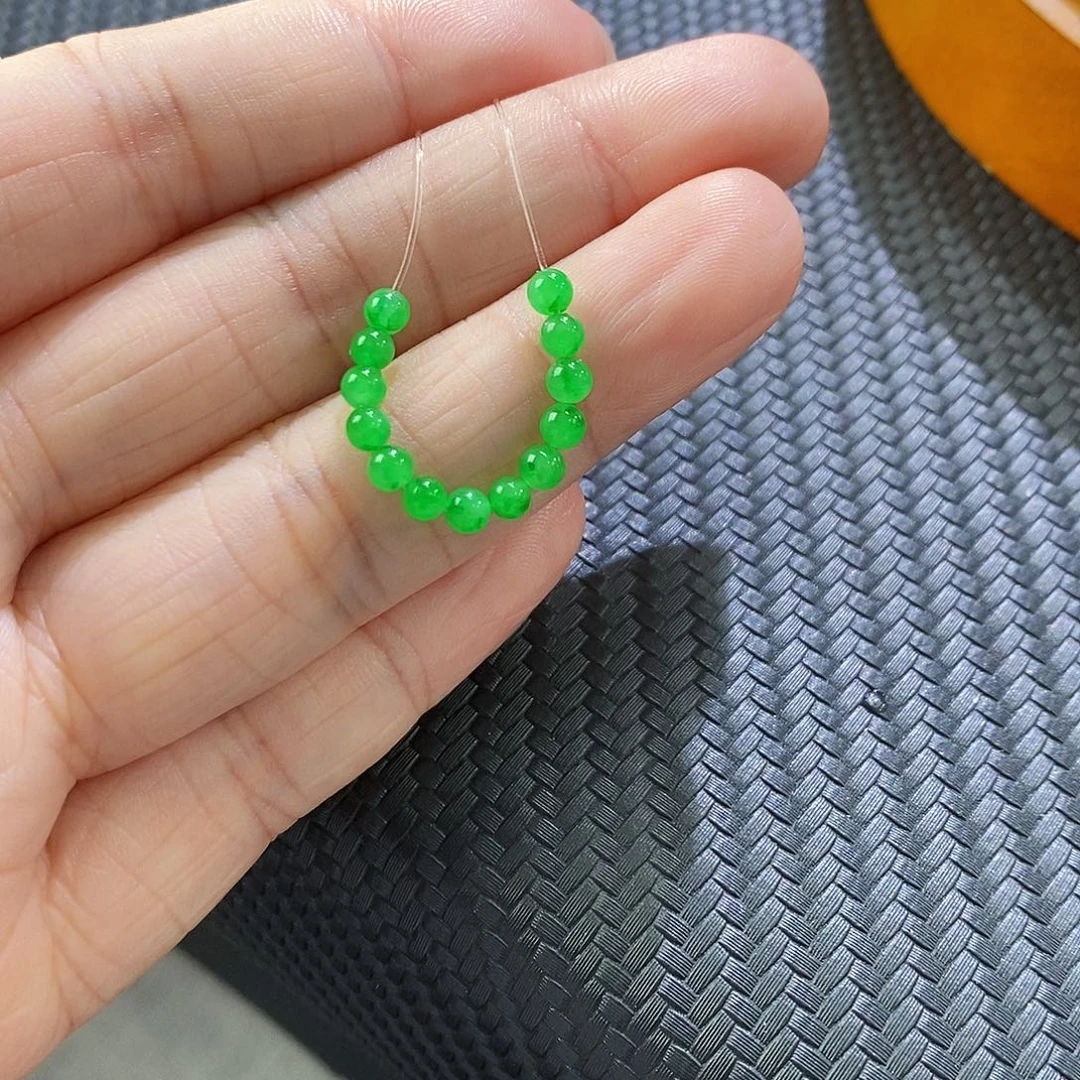 翡翠把件未镶嵌蓝*灵单珠买断