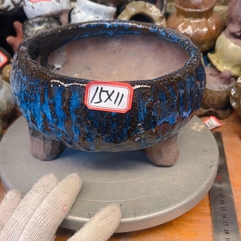 粗陶花盆手工花盆制作