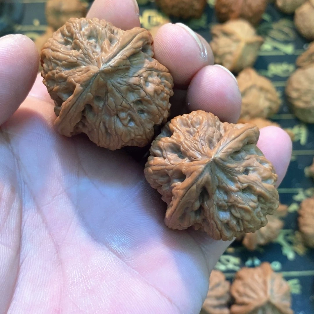 文玩麻核桃小粗筋 尺寸3.8