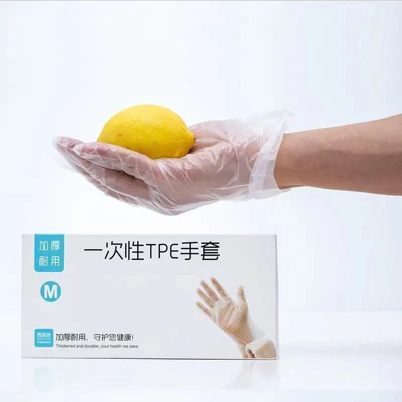 I【50只】一次性手套拍5发6盒耐用家居家务耐用防水透明手套厨房用