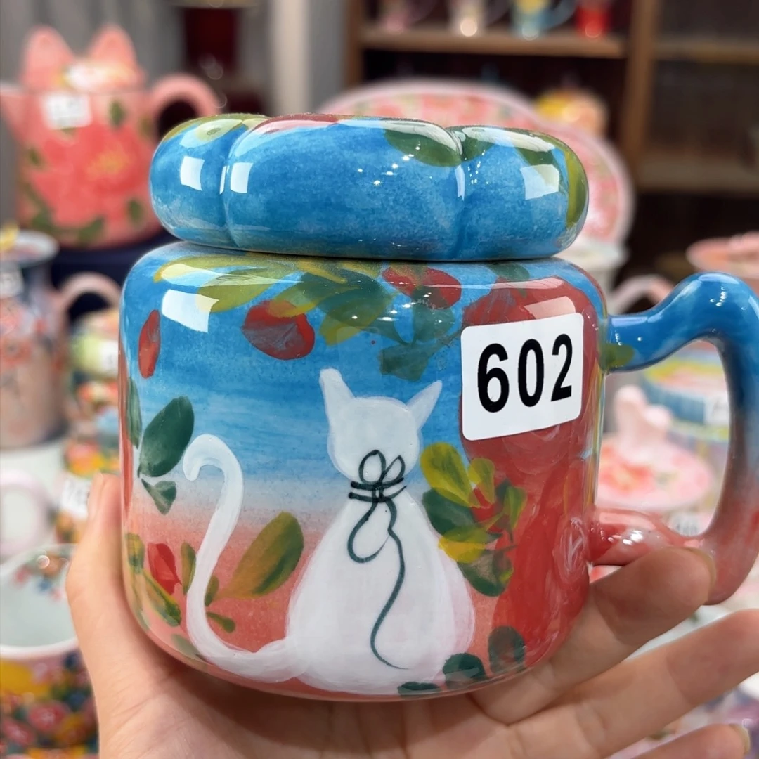 景德镇手绘高温釉下彩陶瓷茶具