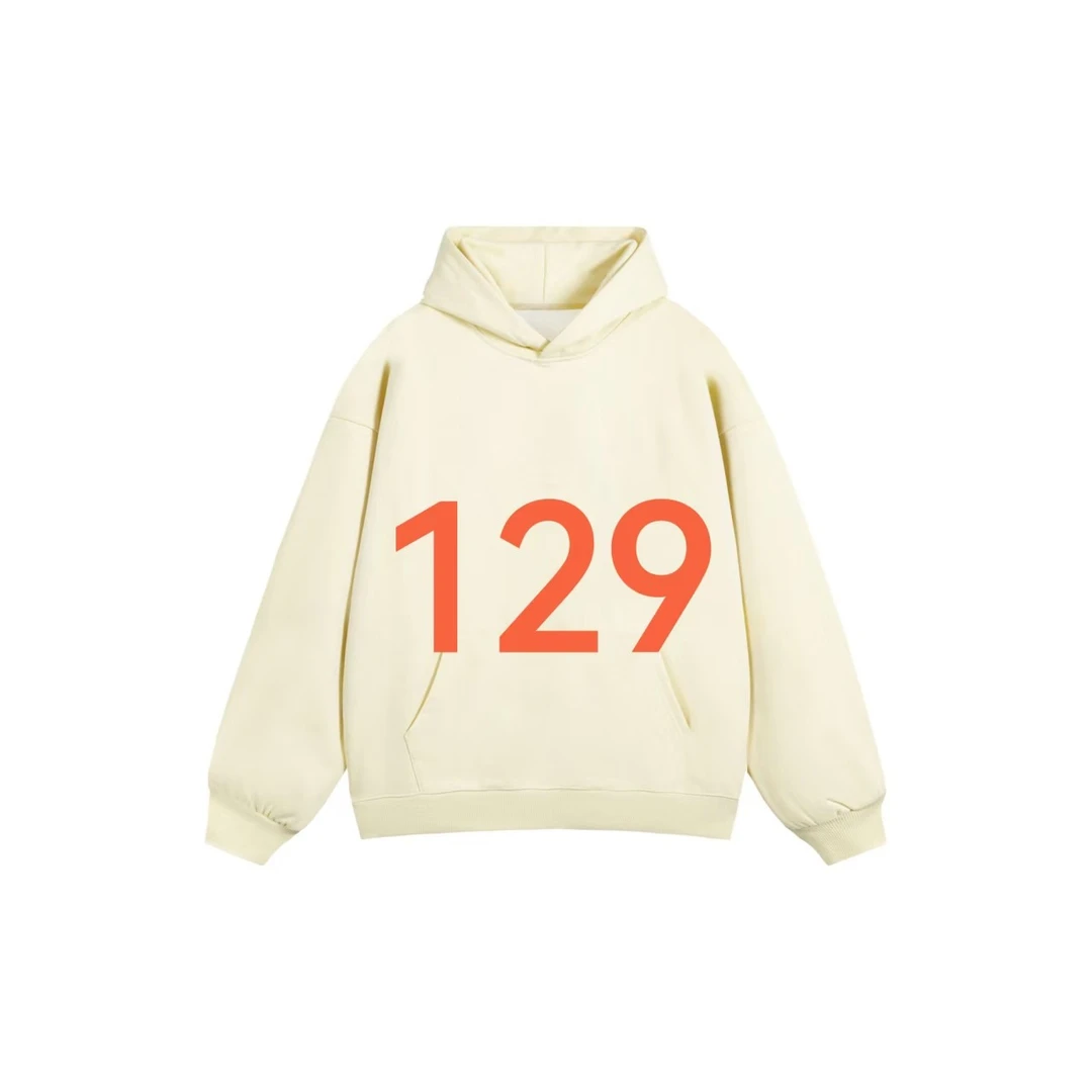 时尚卫衣休闲百搭情侣连帽宽松潮流加绒印花